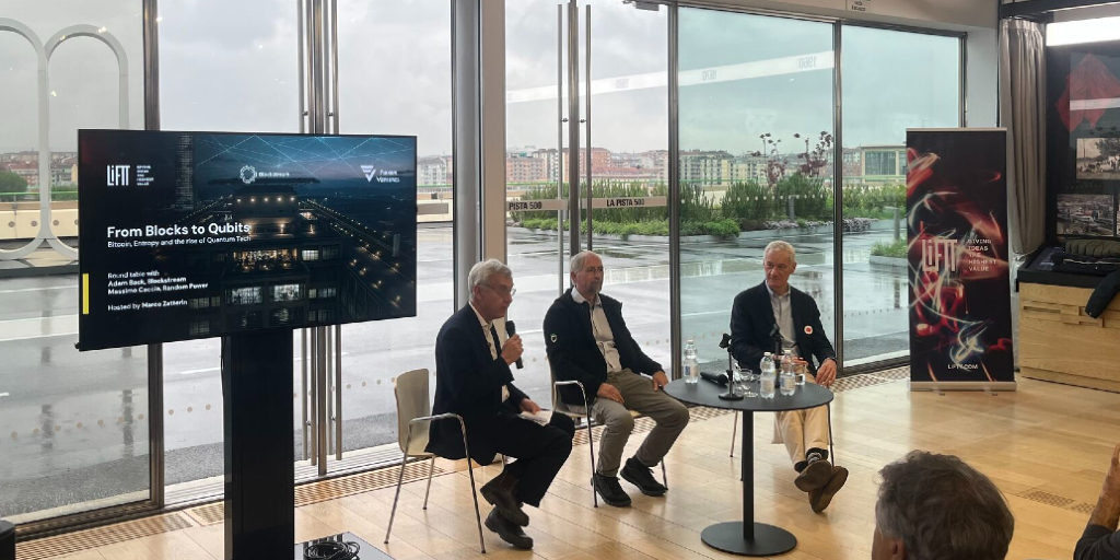 The Random Power project was showcased at the roundtable “From Blocks to Qubits”